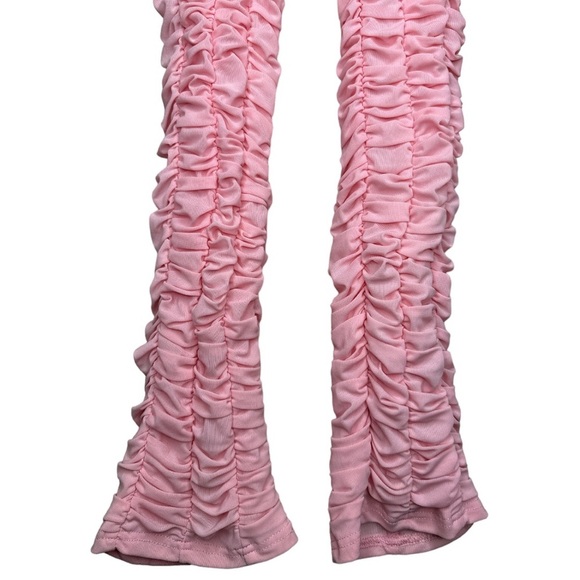 I.AM.GIA Pink Ruched Mesh Ophelia Pants XS - Picture 6 of 15